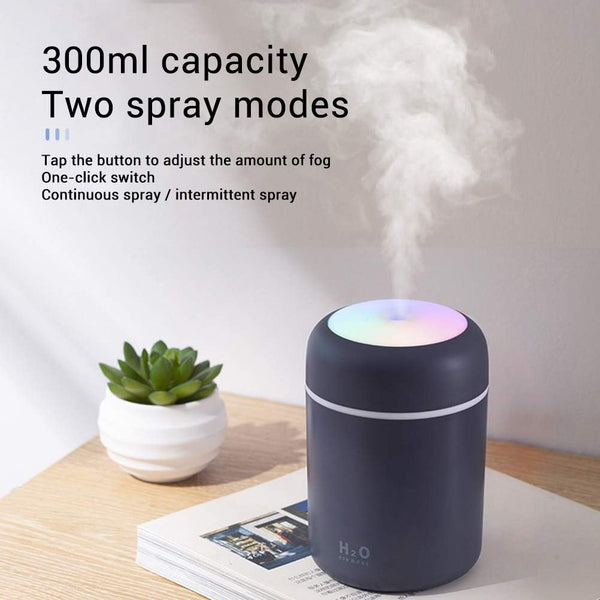 Humidificador LED, negro