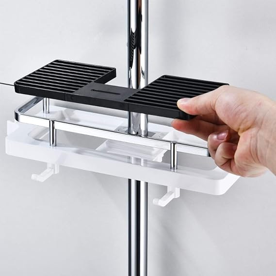 Estante de almacenamiento multifunción de baño sin perforaciones - additional image 3